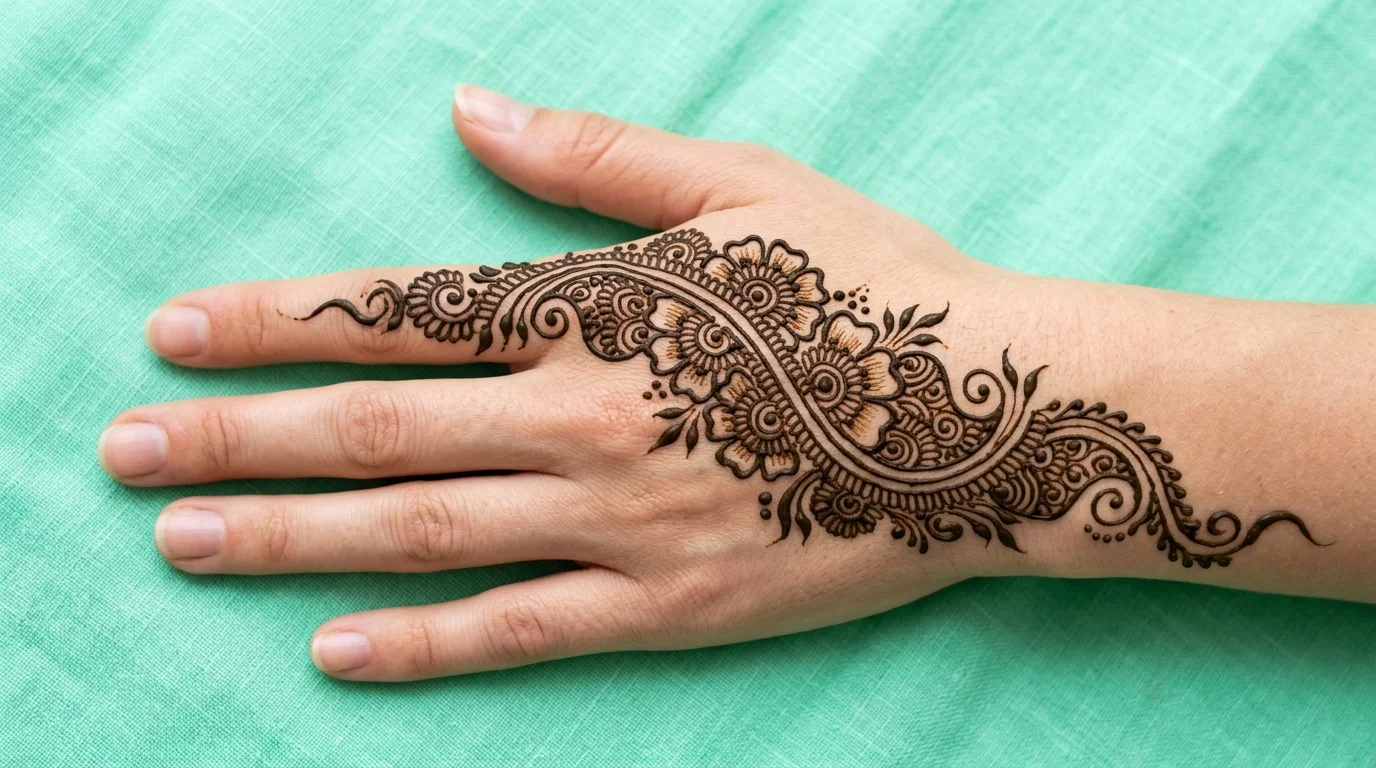 Arabic bridal mehndi