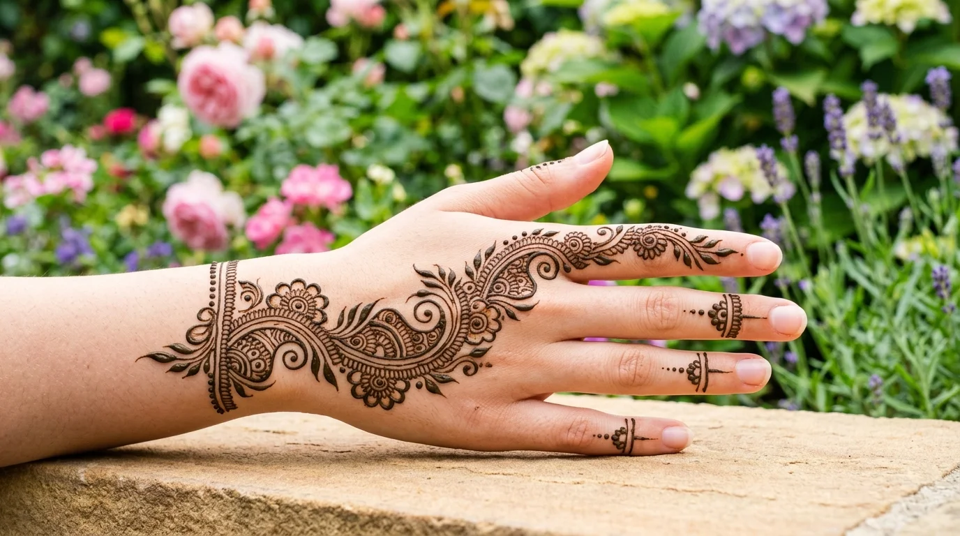 Back Hand Mehndi Design